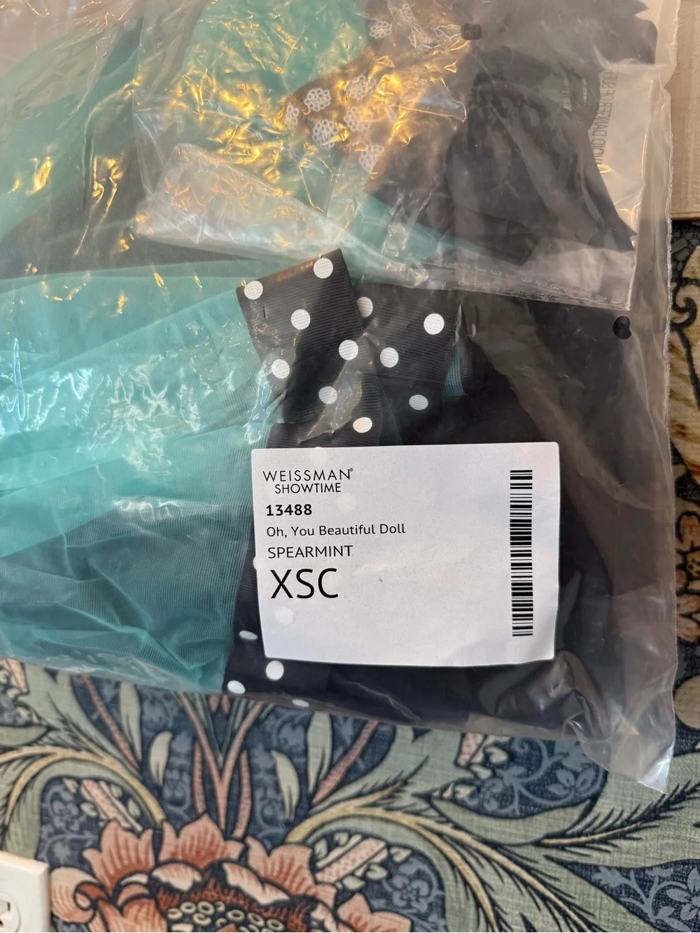 NEW! Weissman Oh You Beautiful Doll tap dance costume recital polka dot tutu